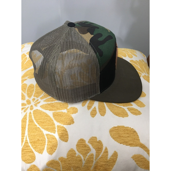 Military Support Our Troops Camoflauge Hat - Picture 2 of 5